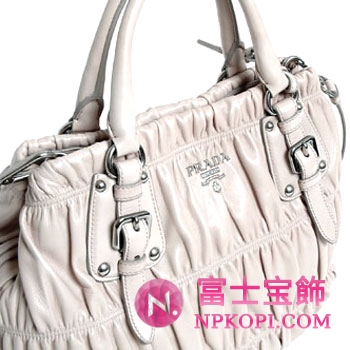 プラダ（PRADA）NAPPA GAUFRE`　レディース2wayトートバッグ　ライトグレー　BN1789-QRD-D32 